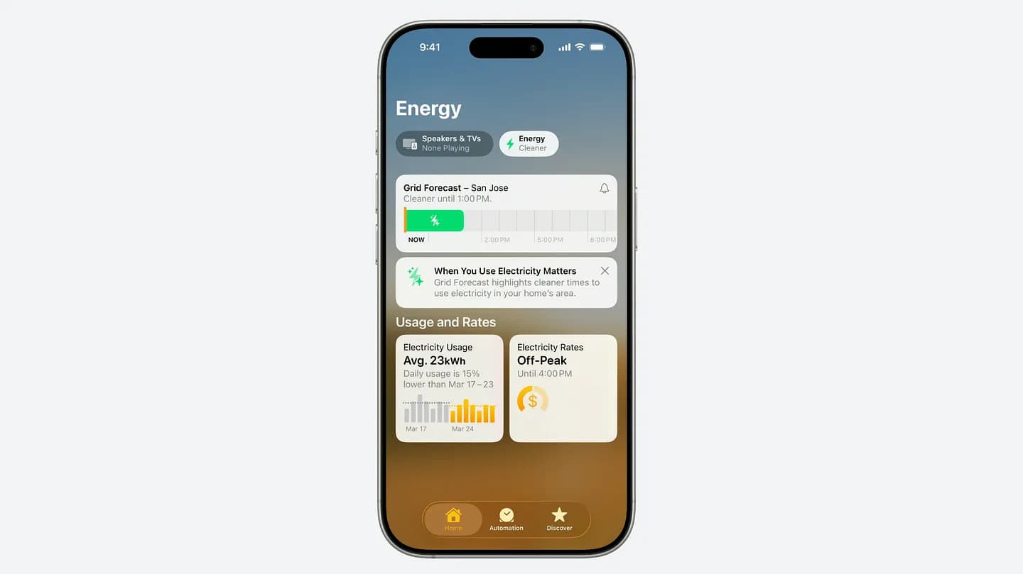 Apple Home крутит гайки управления энергией