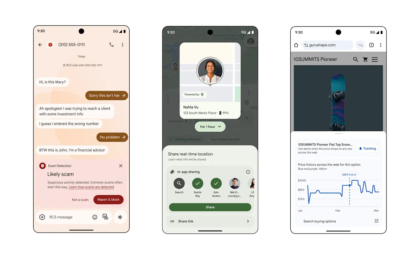 Android 15: Защитник от мошенников и контролер местоположений!