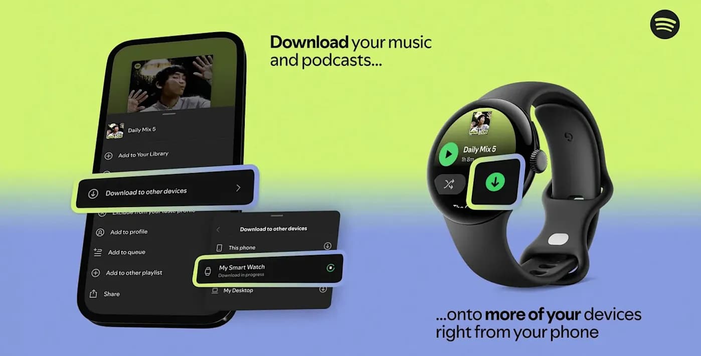 Spotify теперь позволяет удаленно загружать плейлисты на любые устройства