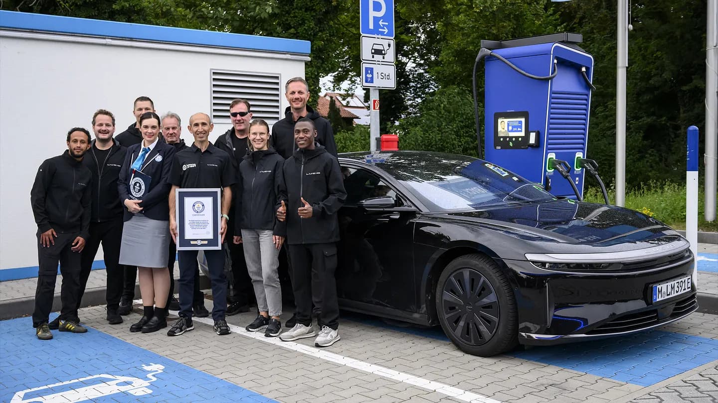 Lucid Air поставил рекорд выносливости среди электрокаров