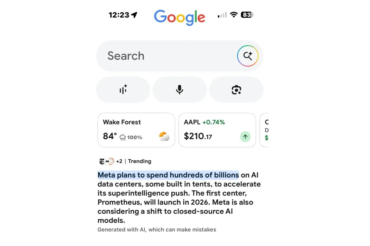 Google сокращает новости до AI