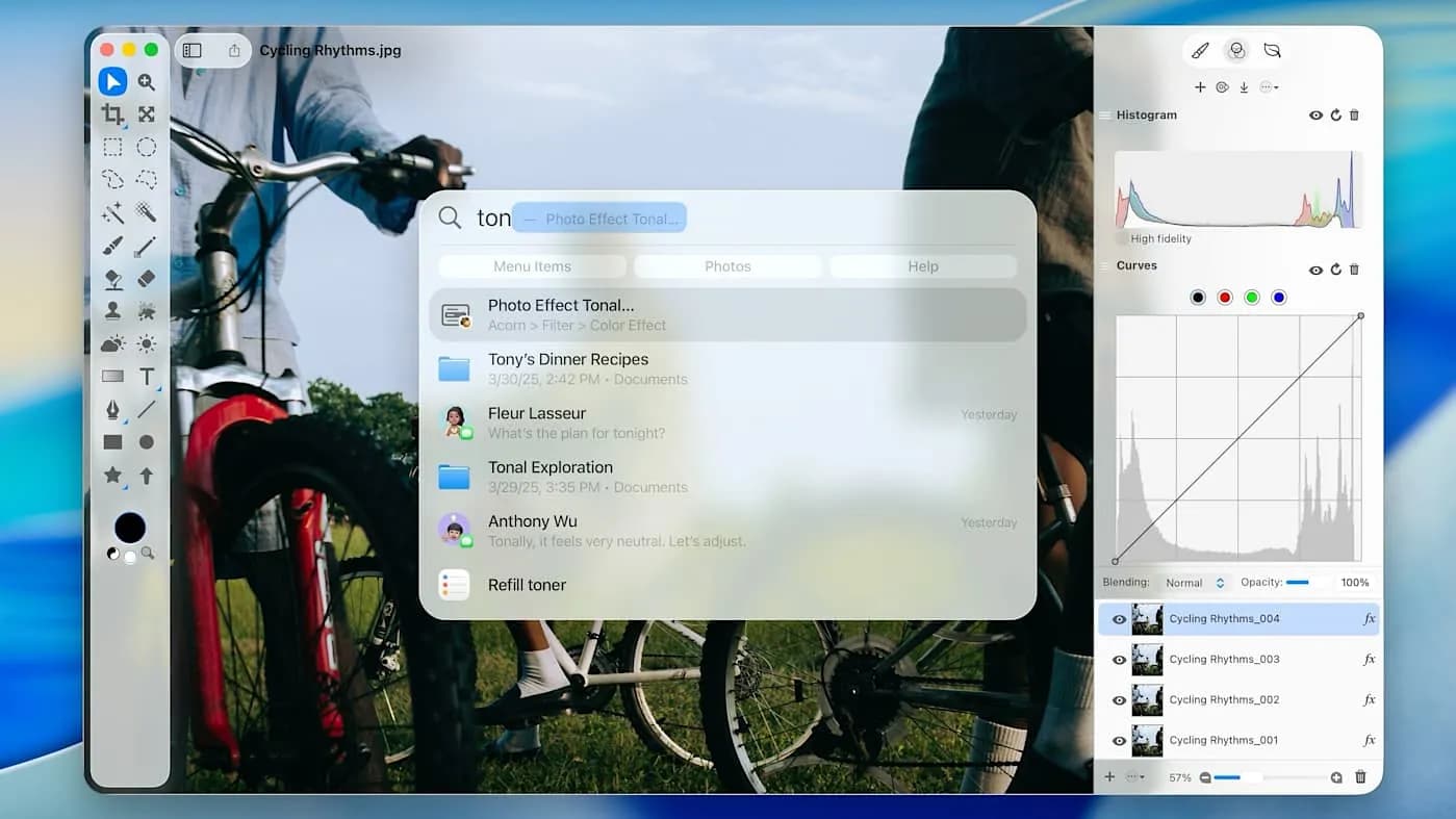 Обновление macOS 26: Spotlight выходит на первый план