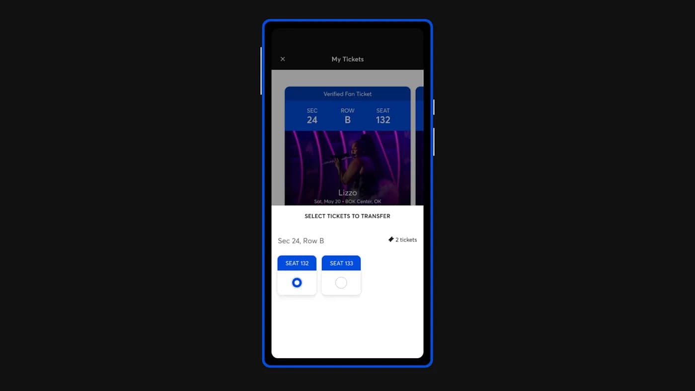 Как передать билет Ticketmaster другому человеку
