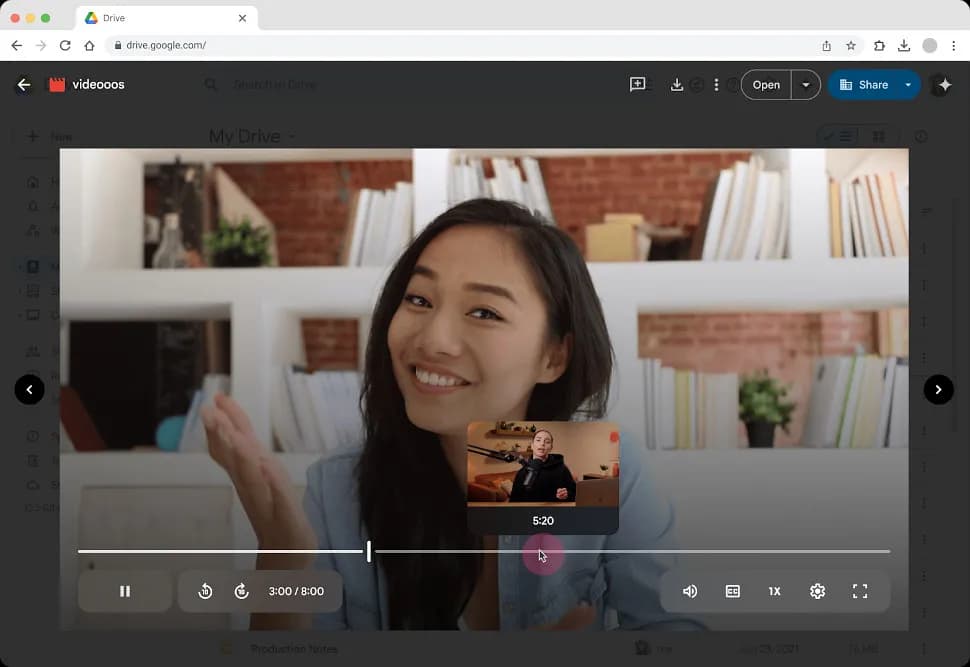 Google Workspace внедряет предпросмотр видео, как на YouTube