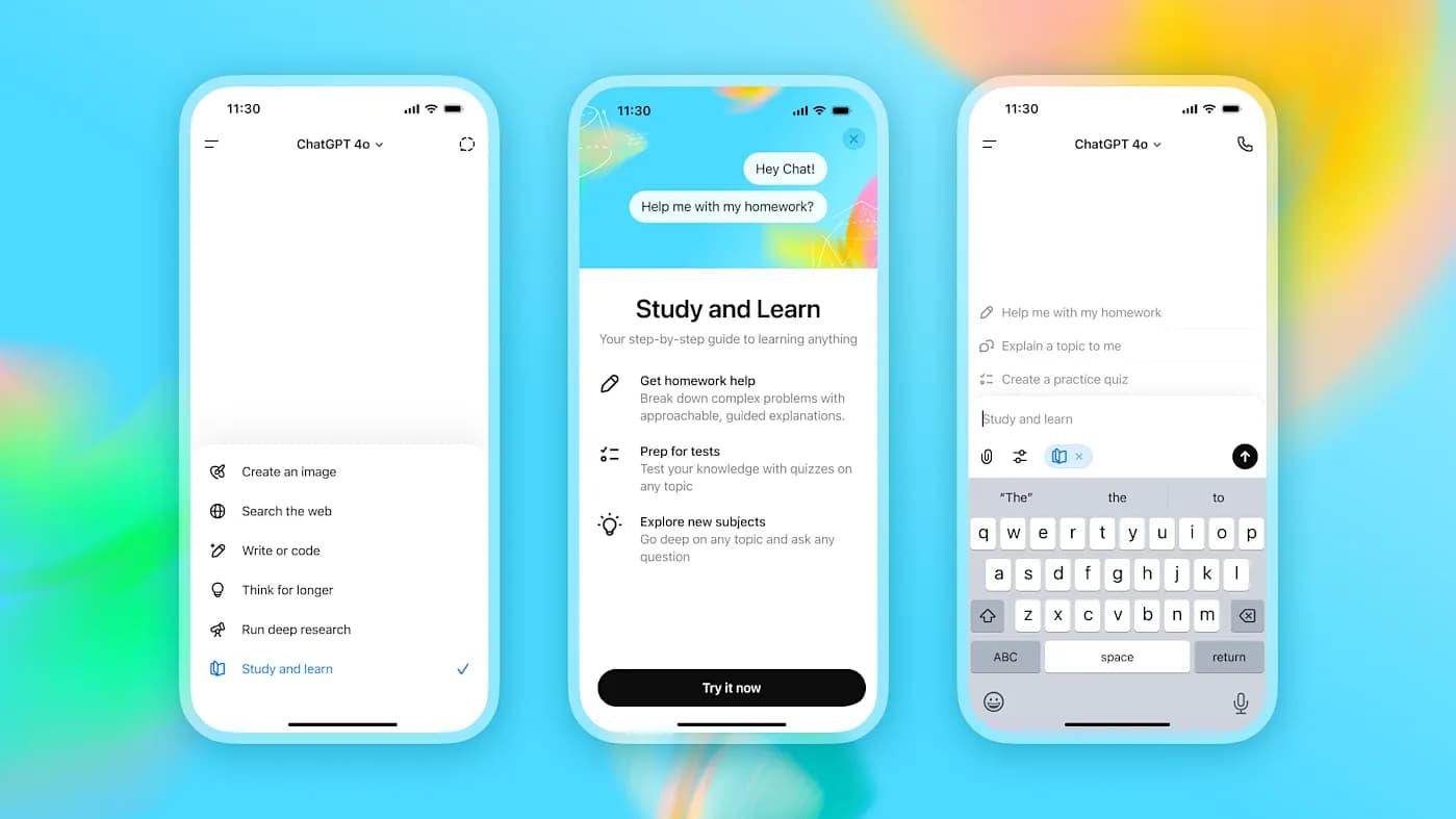 OpenAI запускает Study Mode: новый способ учиться без подсказок