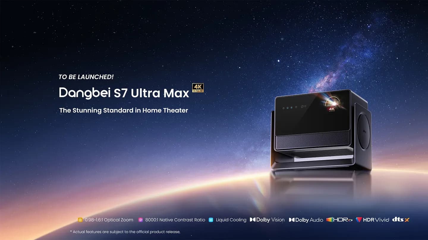 Dangbei S7 Ultra Max: яркий жидкостно-охлаждаемый проектор готовится к мировому запуску