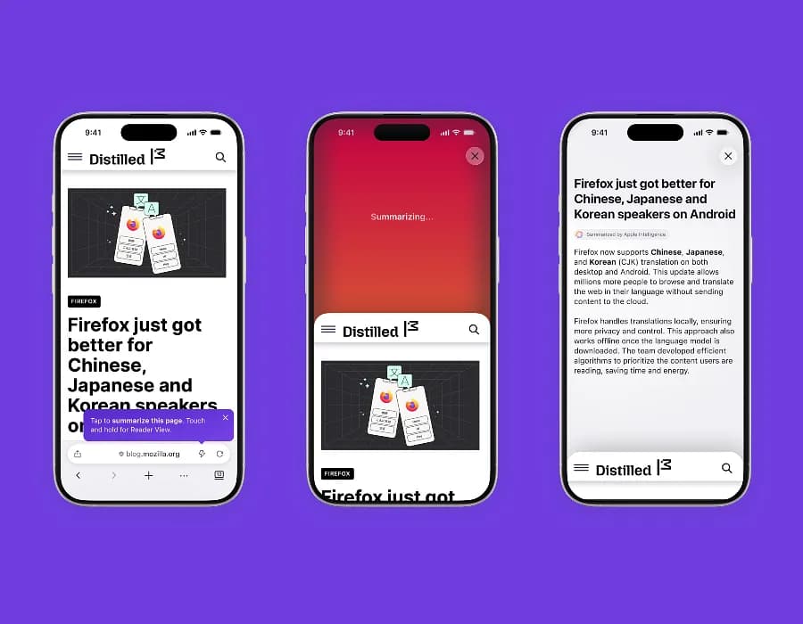 Firefox запускает функцию «Потряси – и всё понятно»: AI-анонс для iPhone