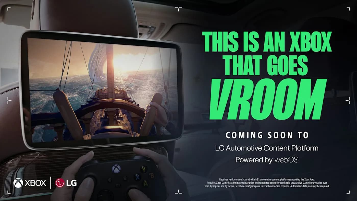 LG и Xbox запускают облачный гейминг в автомобилях