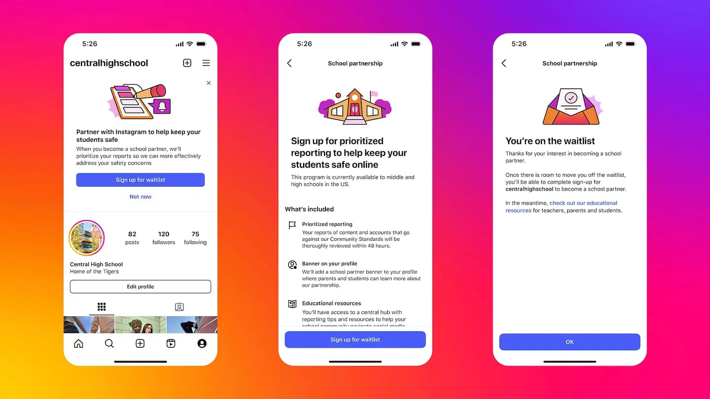 Instagram запускает программу против травли в школах