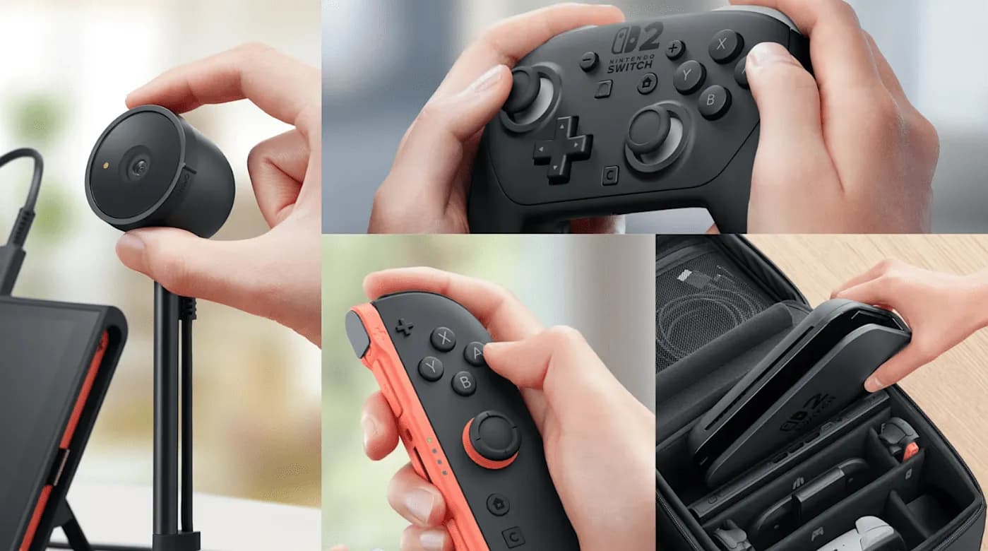 Nintendo анонсировала аксессуары для Switch 2, почти как в жизни