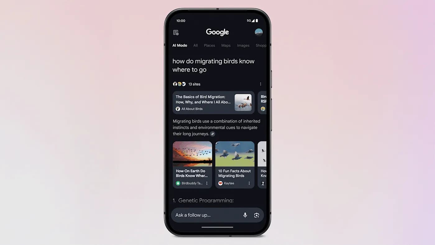 Google AI Mode: Общество для тестеров с новой функцией поиска по изображениям
