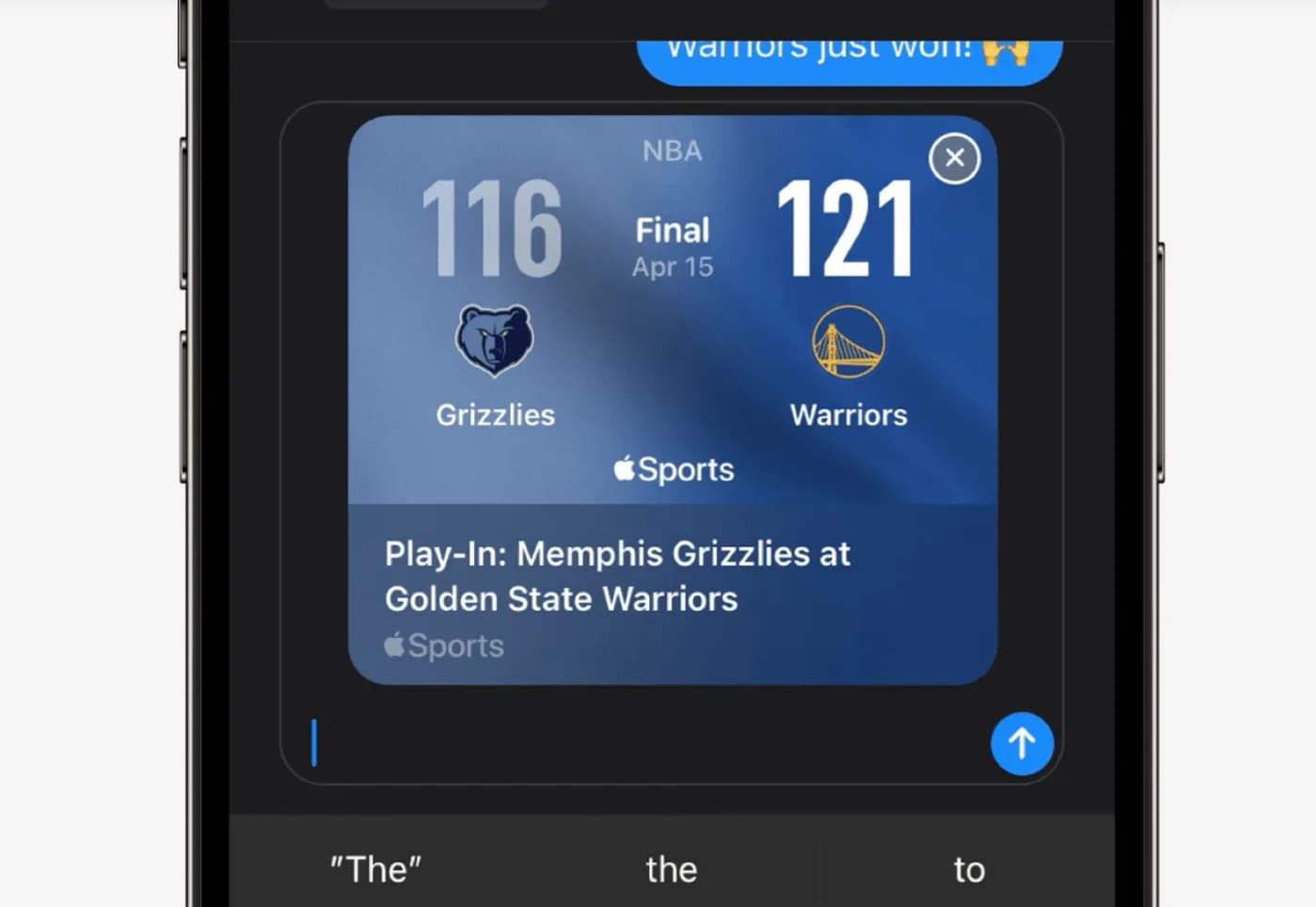 Apple Sports: Создаем и делимся игровыми карточками!