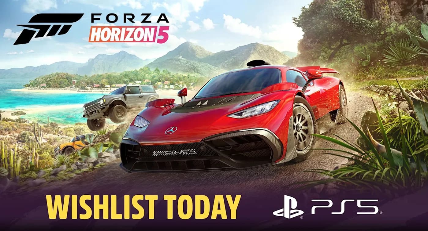 Forza Horizon 5 выезжает на PS5, ждите гонок!