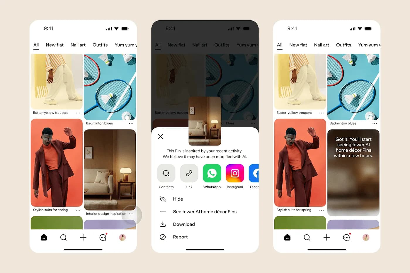 Pinterest теперь знает, когда вы смотрите на ИИ-контент!