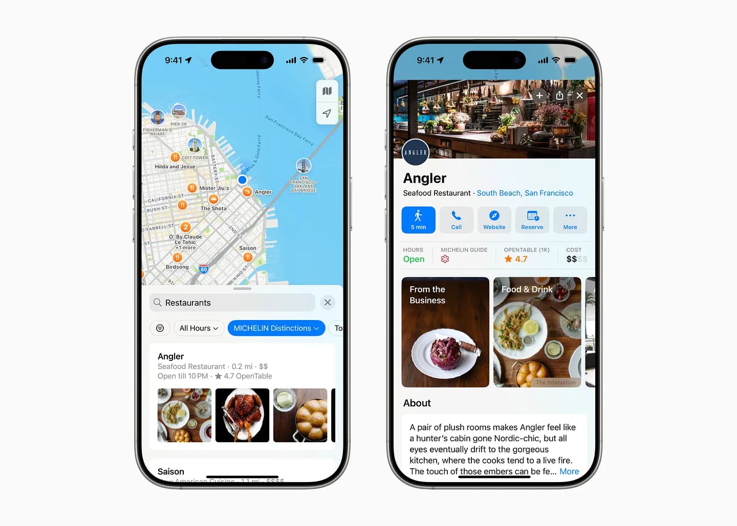 Apple Maps добавляет рекомендации от Michelin и The Infatuation