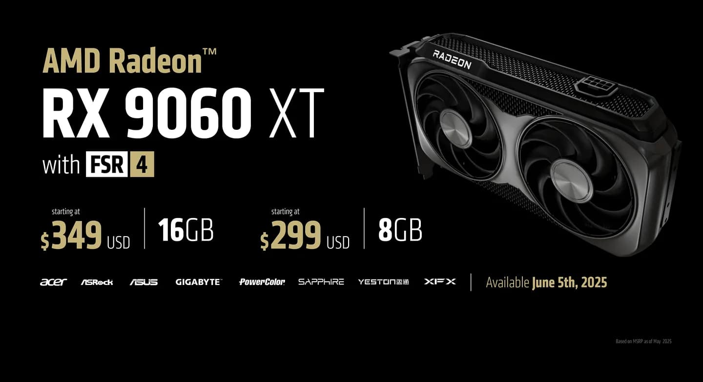 AMD против Nvidia: битва видеокарт RX 9060 XT и RTX 5060