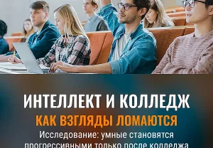 Как интеллект и колледж меняют взгляды