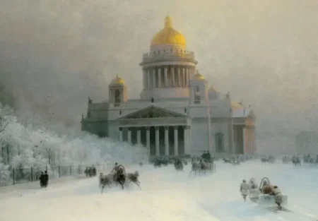 Зима в глазах русских художников: от Кустодиева до Айвазовского