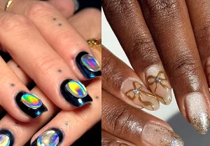 Лучшие тренды ногтей недели: магия и иней
