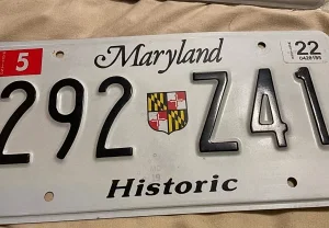 Власти Мэриленда лишили Camry исторических номеров
