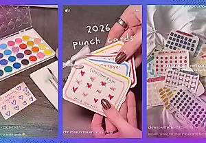 Éxito a golpe de perforadora: cómo TikTok se ha enganchado a las tarjetas analógicas