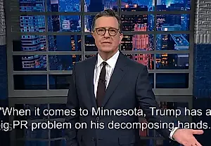 Colbert carga contra la Administración Trump