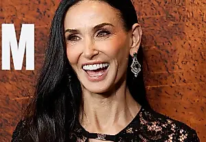 El hydro bob de Demi Moore vuelve loco a Milán