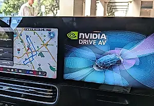 Un viaje en un Mercedes autónomo con Nvidia