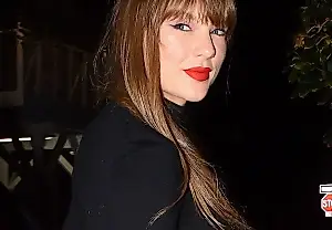 Taylor Swift Sings 'Love Story' at Tight End University in Custom Monse LBD