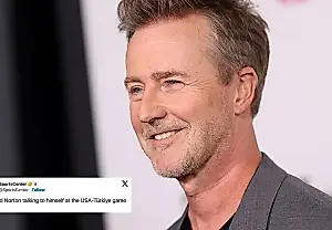 Ed Norton en el partido de Estados Unidos: las redes se llenan de bromas sobre El club de la lucha