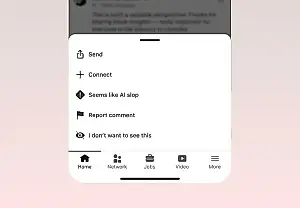 LinkedIn запускает кнопку для жалоб на «AI-мусор»