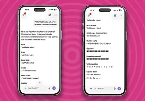ChatGPT ofrece fuentes con estilo: Unicode para creativos perezosos