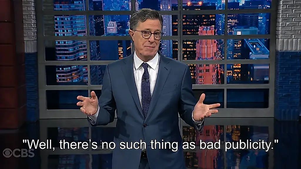 Colbert aparece en los archivos de Epstein
