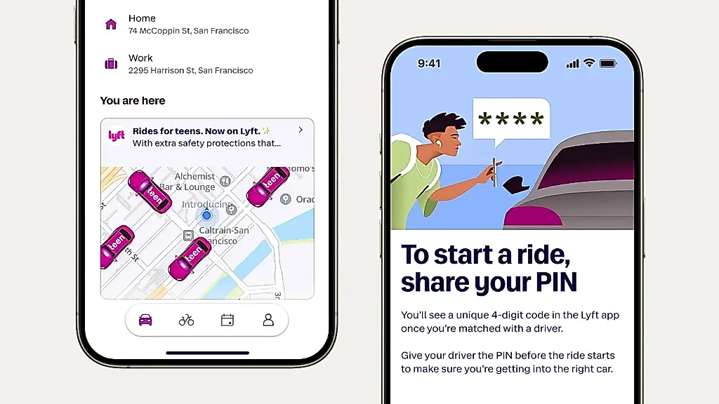 Подростки везут Lyft