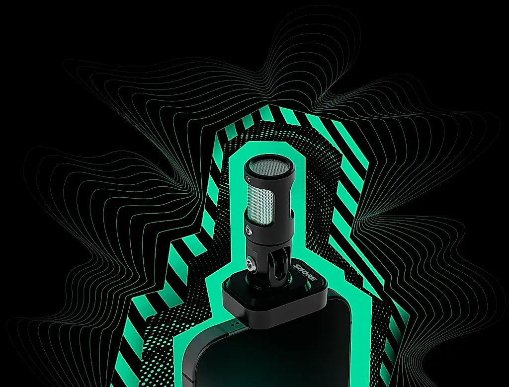 Shure MV88 USB-C: el micrófono se conecta por el otro lado