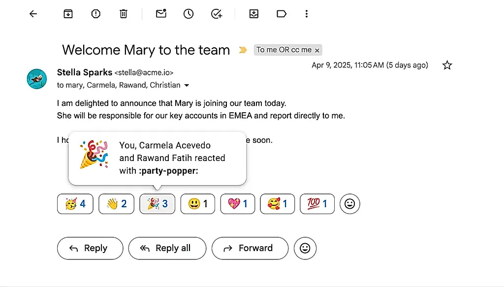 Emojis en Gmail: una revolución oculta