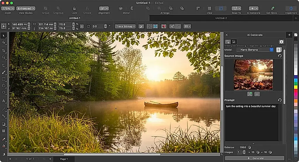 CorelDRAW 2026: arte con IA