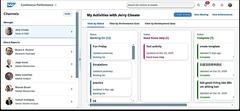 Análisis de SAP SuccessFactors