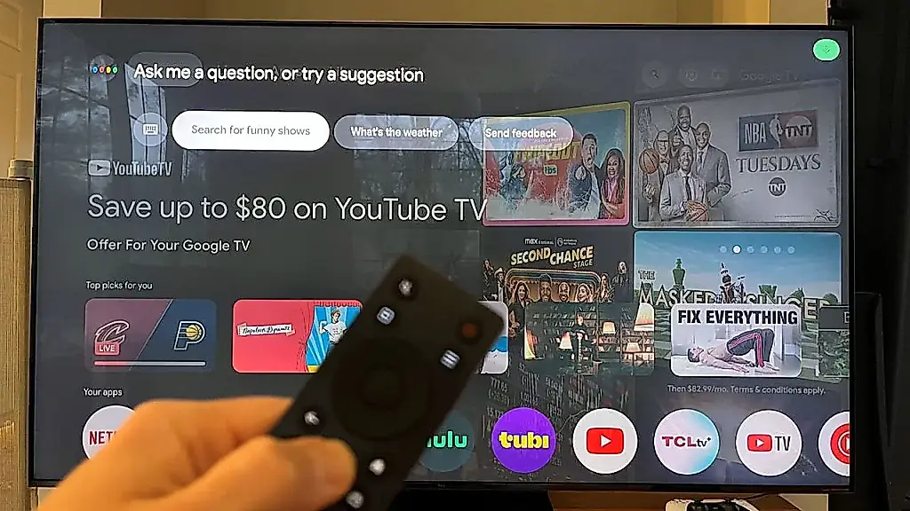 Google TV забрасывает вертикальными видео YouTube