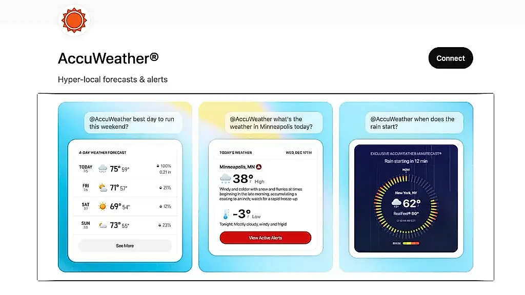 AccuWeather llega a ChatGPT