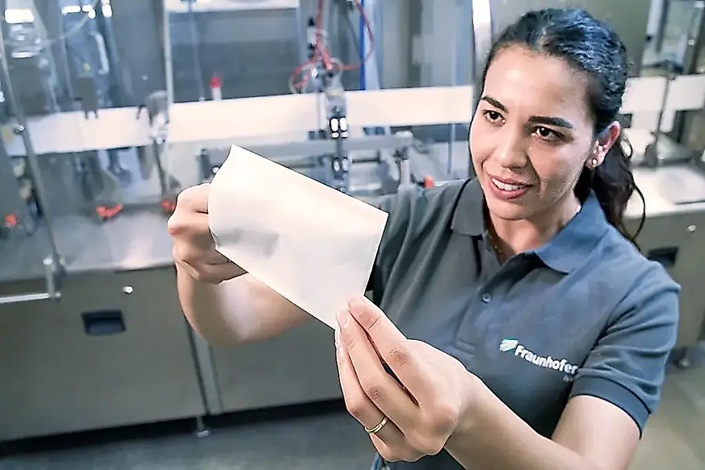 Unión de papel con láser