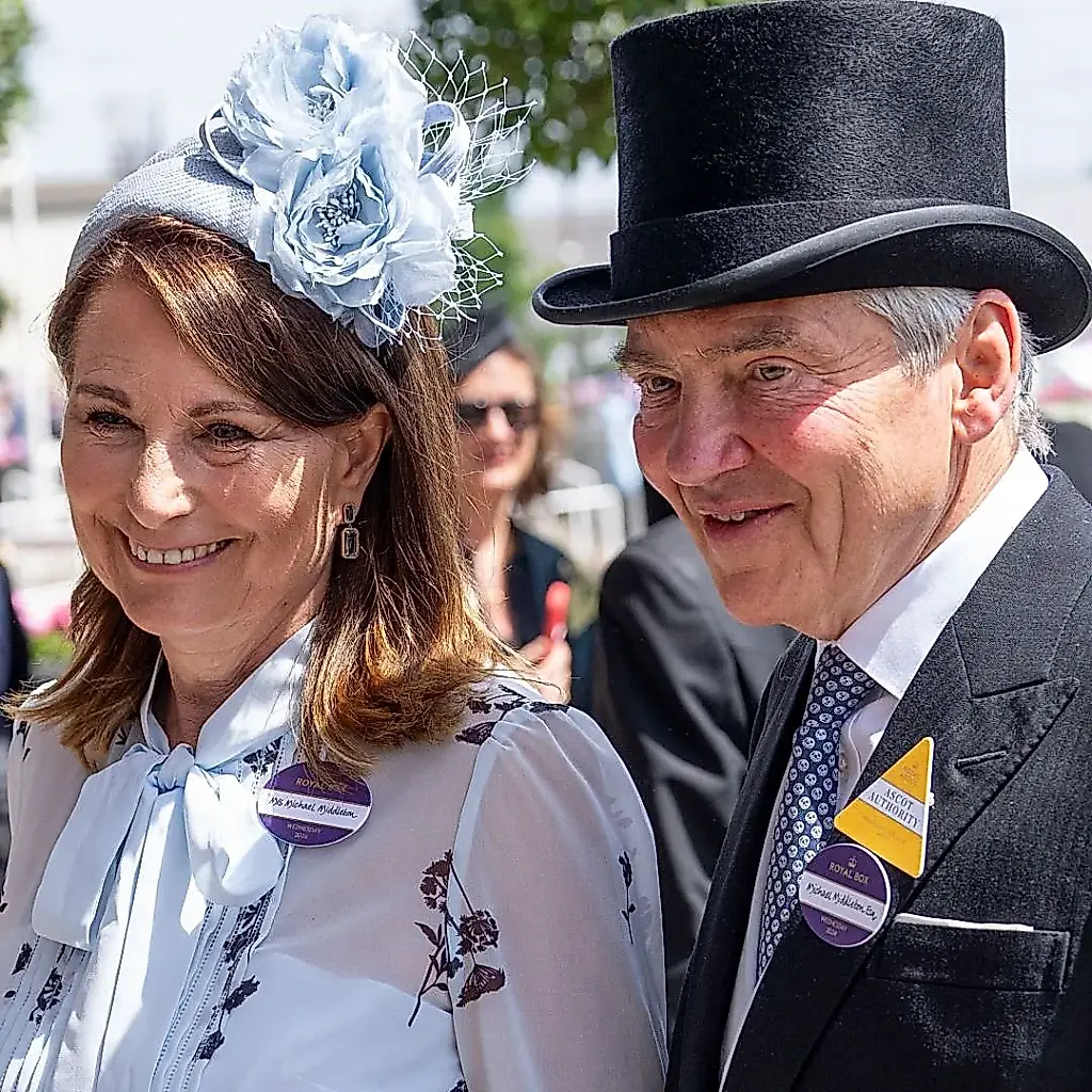 Кароле и Майкл Миддлтоны на скачках Ascot