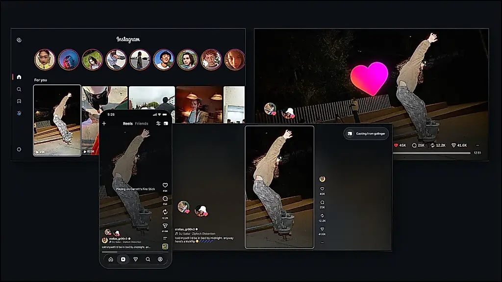 Instagram для ТВ появился на Samsung в США