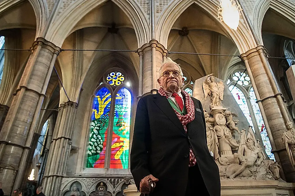Solo dos personas asistieron al funeral de David Hockney