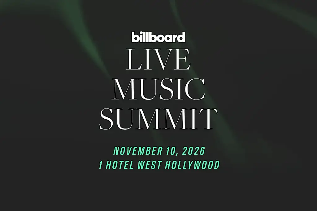 Billboard anuncia la fecha del Live Music Summit & Awards 2026