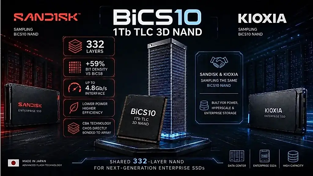 SanDisk prueba chips para SSD de 512 TB, pero no serán baratos