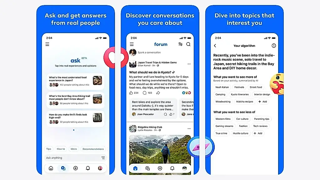 Meta lanza Forum, un híbrido de Reddit, Facebook e IA