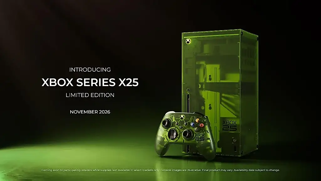 Microsoft отмечает 25 лет Xbox: лимитированная зеленая консоль
