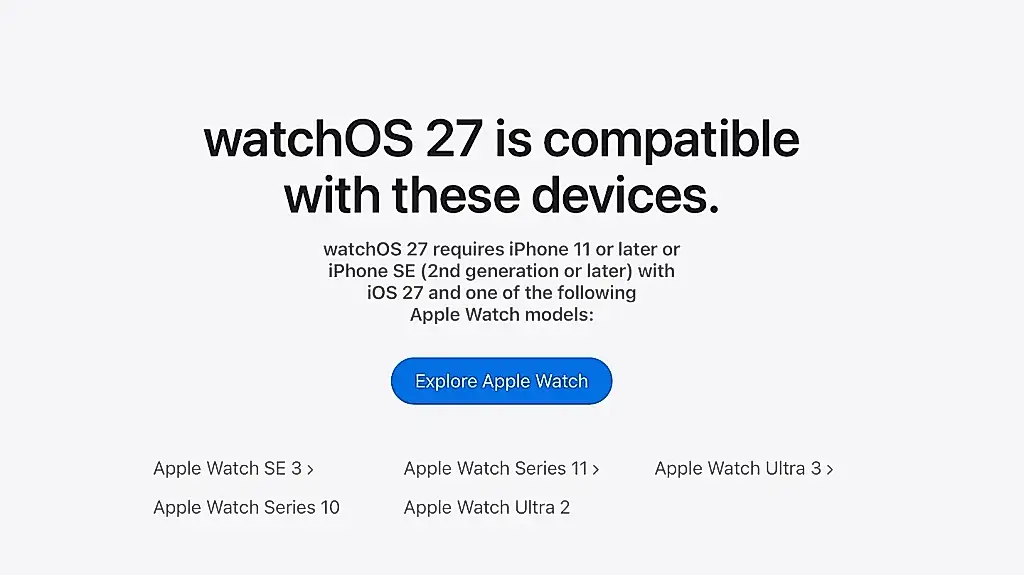 Apple прекращает поддержку части современных моделей Watch