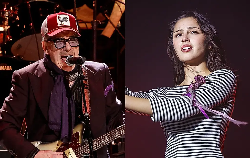 Elvis Costello sale en defensa de Olivia Rodrigo, desmonta las acusaciones de plagio y arremete contra los «engreídos» de la música